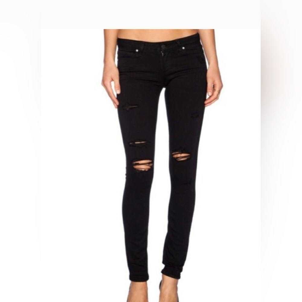 PAIGE Verdugo Ultra Skinny Distressed Jeans. Size 27 Like New